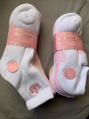 🆕- Juicy Couture SOCK BUNDLE - Pack of No-Show & Crew Socks